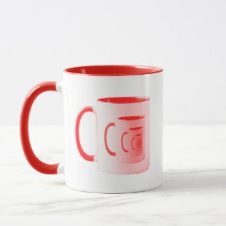 Taza Kitschen Fatty 5th Dimension Logo Diner Rojo