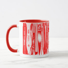 Taza Kitschen Fatty Desk Mug Diner Red