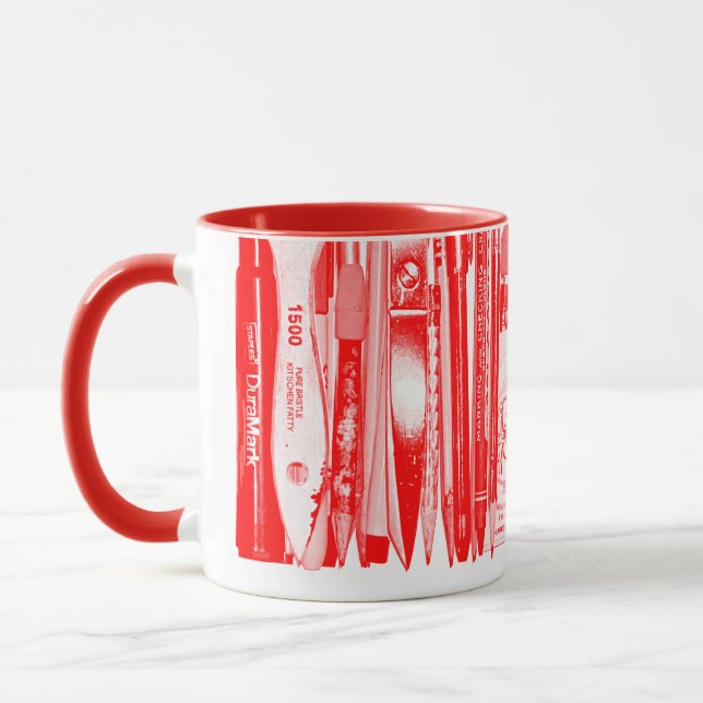 Taza Kitschen Fatty Desk Mug Diner Red (Izquierda)