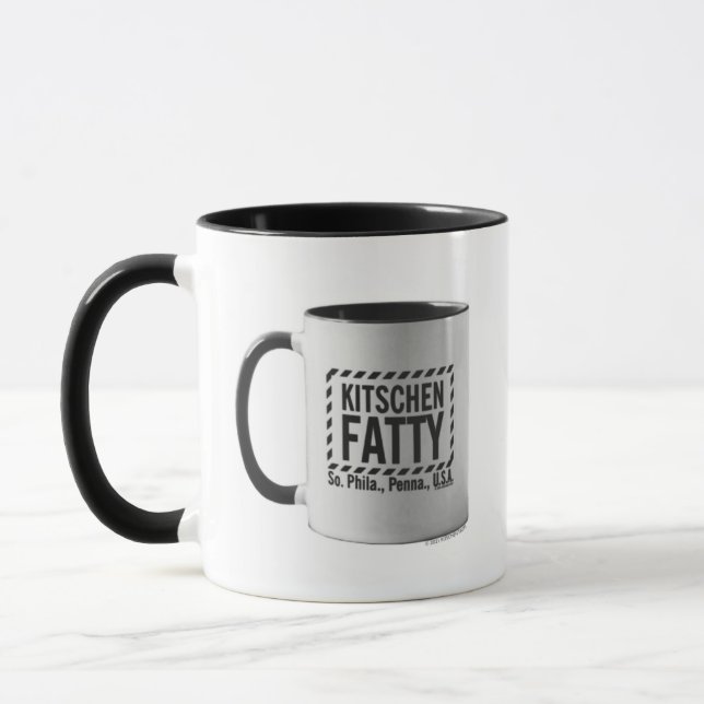 Taza Kitschen Fatty Kitschen Fatty Logo Mug Mug Black (Izquierda)