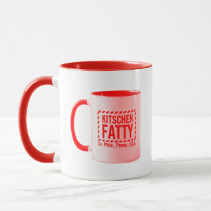 Taza Kitschen Fatty Kitschen Fatty Logo Mug Mug Red