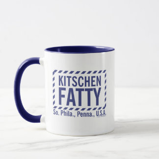 Taza Kitschen Fatty Logo Deli Azul