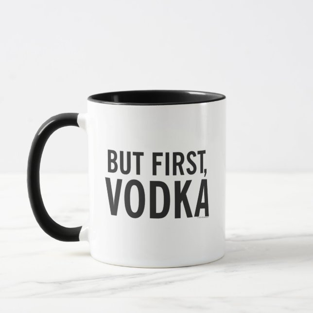 Taza Kitschen Fatty Vodka Negro Brillante (Izquierda)