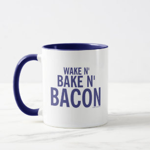 Taza Kitschen Fatty Wake N' Bacon Deli Azul
