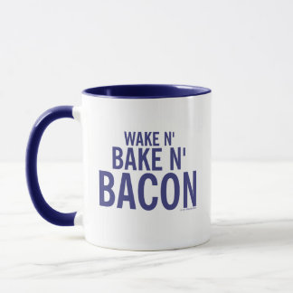 Taza Kitschen Fatty Wake N' Bacon Deli Azul