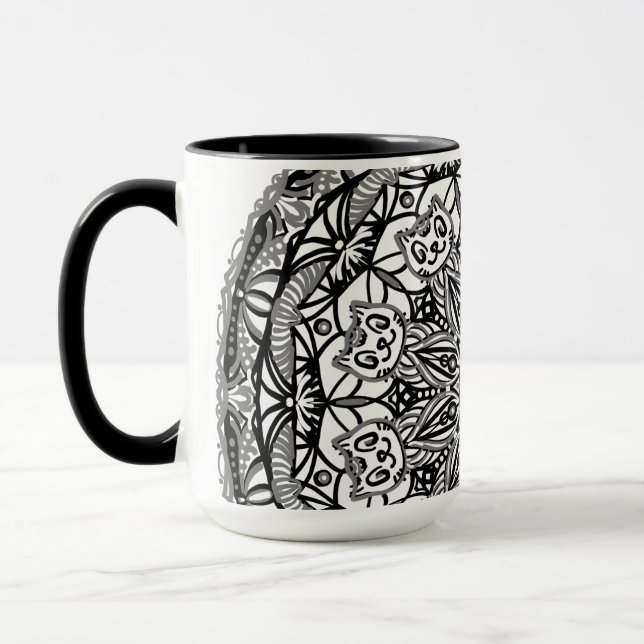 Taza Kitten Mandala (Izquierda)