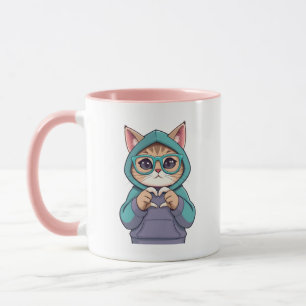 Taza Kitten mandando su amor