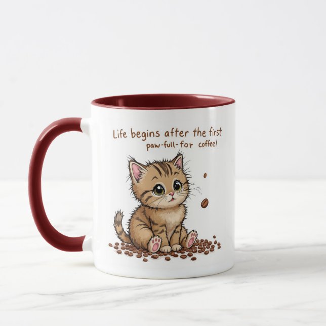 Taza Kitten Mug, amante del café (Izquierda)
