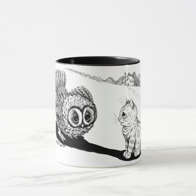 Taza Kitten y Owl, Louis Wain (Centro)