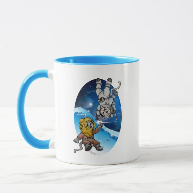 Taza Kitties marinos y espaciales - Beneficios PACR (Izquierda)