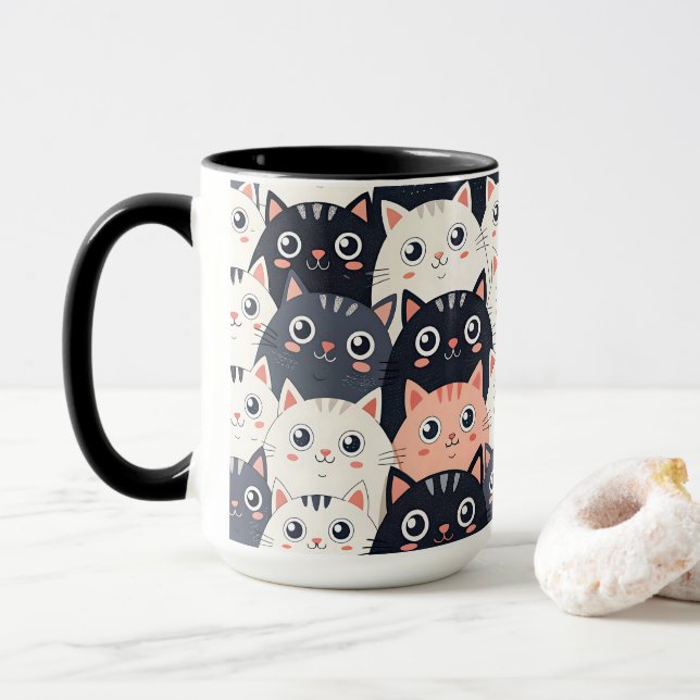Taza Kitty Kat Kaleidoscope (Con donut)