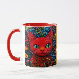 Taza Kitty Rojo
