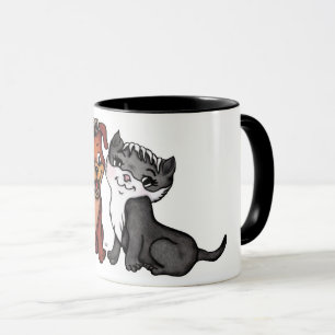 Taza Kitty y Puppy