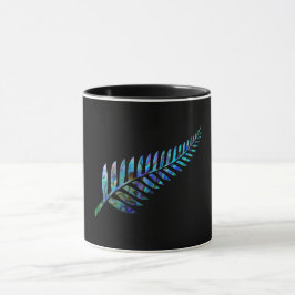 TAZA KIWI NEW ZEALAND FERN PAUA