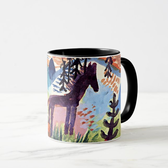 Taza Klee - El caballo, la famosa pintura (Anverso derecho)