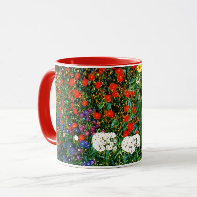 Taza Klimt - Jardín de flores (Anverso izquierdo)
