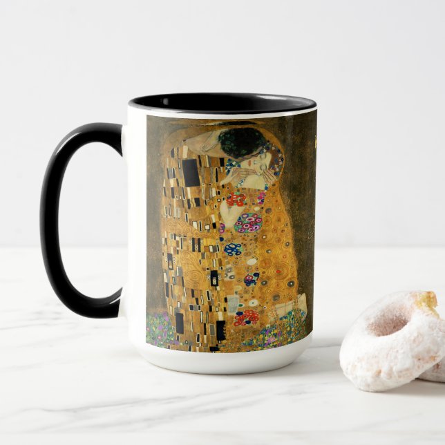 Taza Klimt The Kiss 1908 Mug (Con donut)