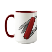 Knife Mug estilo suizo multiherramienta de M para