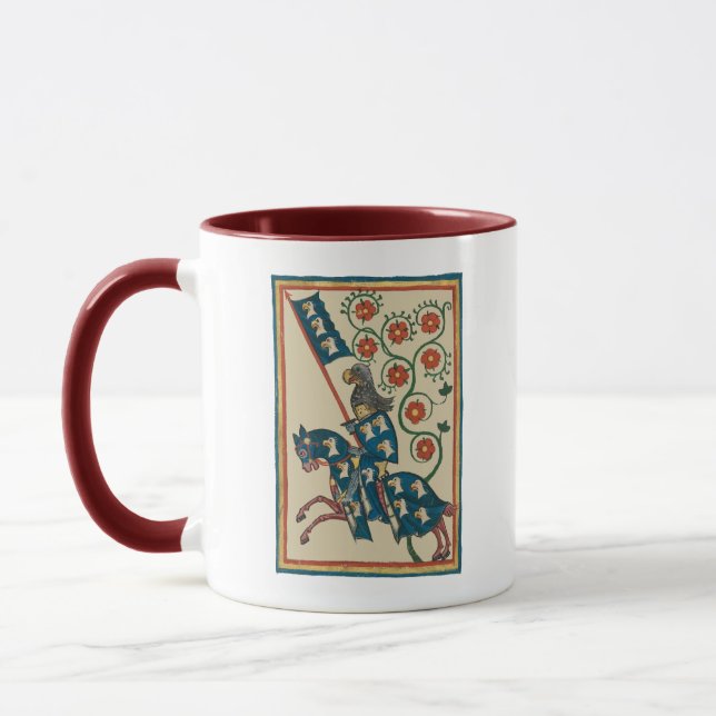 Taza Knight con Eagle Heraldry, medieval del siglo XIV (Izquierda)