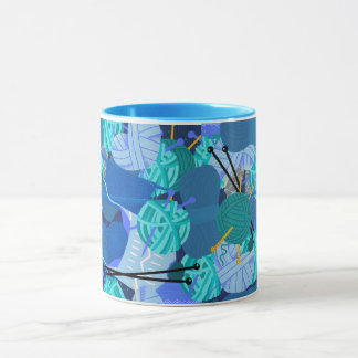 Taza Knit azul 1 Pearl 1 Mug
