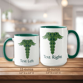 Taza Knot Celtic Caduceus Mug