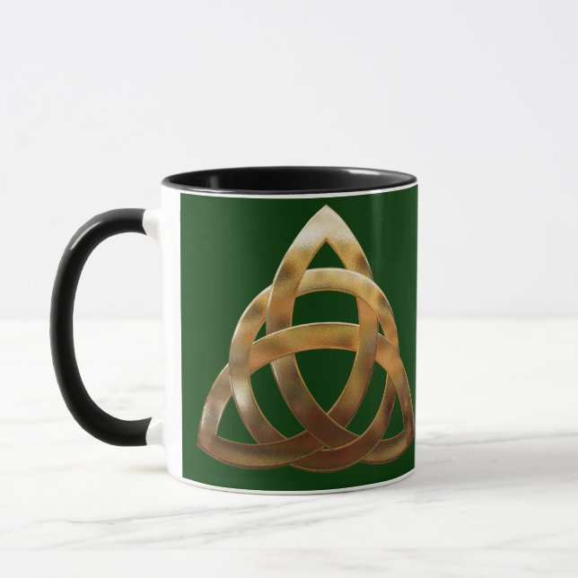 Taza Knot de Trinidad de oro celta (Izquierda)