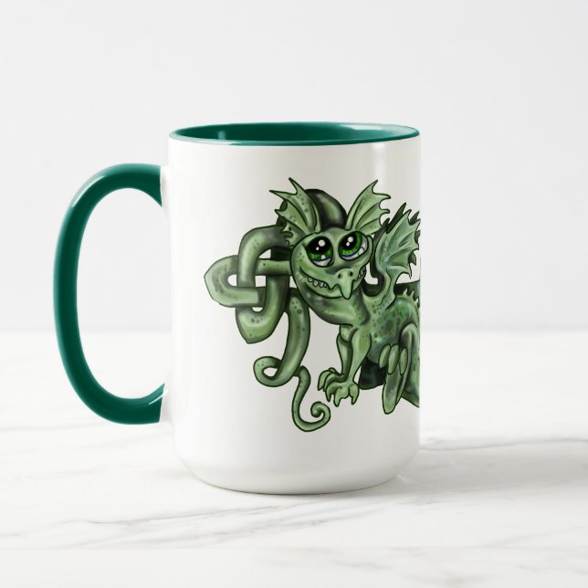 Taza Knotty lil Dragon~nudo celeste (Izquierda)