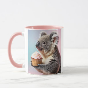 Taza Koala Cubierta Con Gradiente Pastel