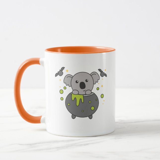 Taza Koala Happy Halloween Cauldron Bat (Izquierda)