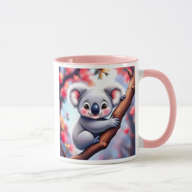 Taza Koala sur une Branche au Printemps Australien. (Derecha)