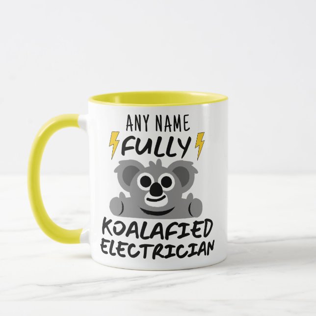 Taza koalafied Electrician - Por un electricista (Izquierda)