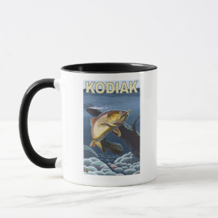 Taza Kodiak, sección representativa de la trucha de