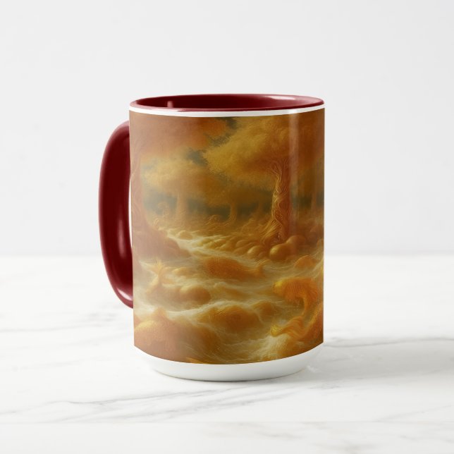 Taza Koi Dorado (Anverso izquierdo)