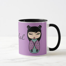 Taza Kokeshi Doll Mug