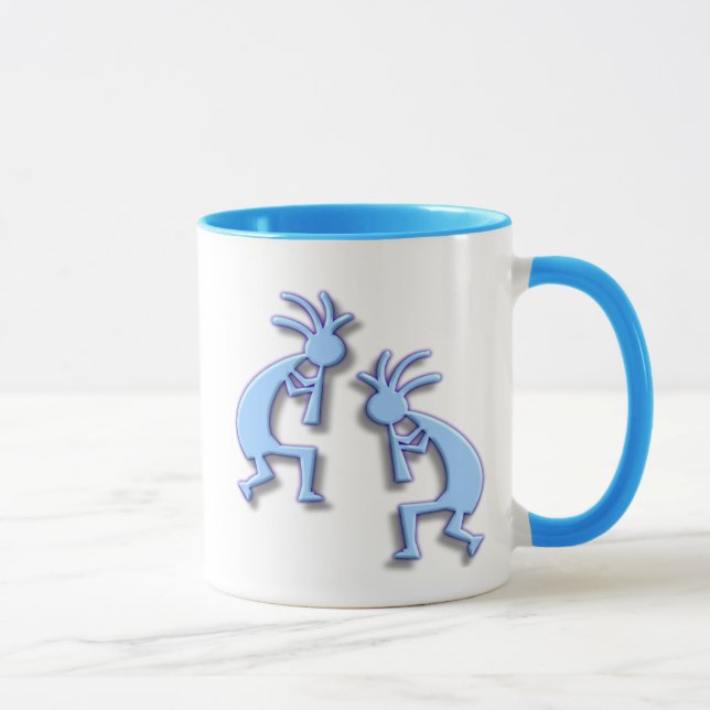 Taza Kokopelli azul claro (Derecha)