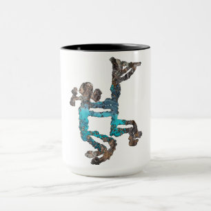 Taza Kokopelli y Petroglyph Femenino
