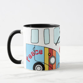Taza Kombi Arcoíris Peace – Diseño Hippie Psicodél