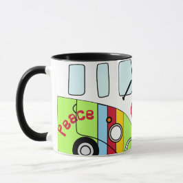 Taza Kombi Verde Neón – Diseño Psicodélico Brillan