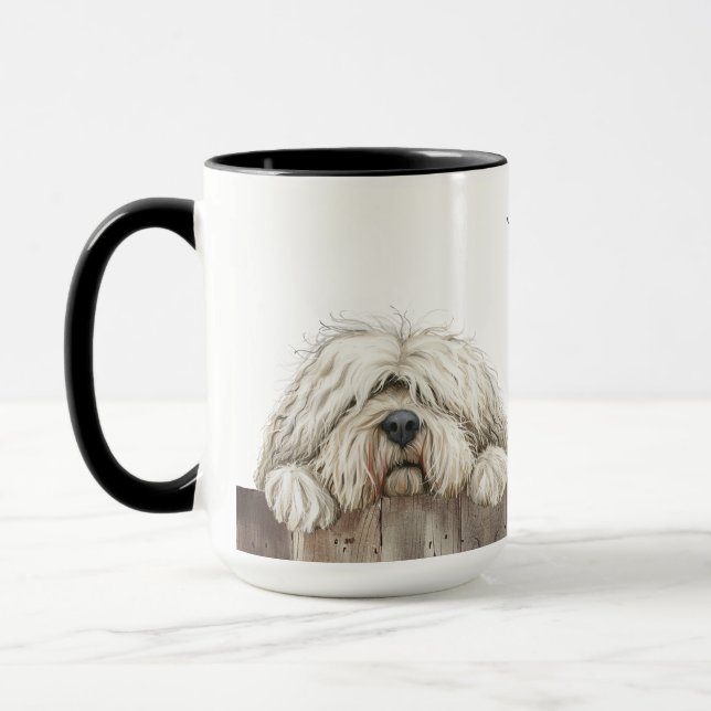 Taza Komondor Dog Mug (Izquierda)