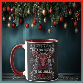 Taza Krampus Es La Temporada De Ser Jolly O Más