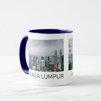 Taza Kuala Lumpur Malaysia Skyline Vintage Souvenir