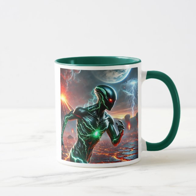 Taza L’être venu d’ailleurs. (Derecha)