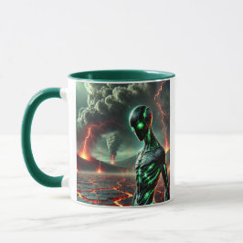 Taza L’extraterrestre  venue des profondeurs ardentes.