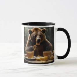 Taza  L’ours gourmand et son festin au miel.