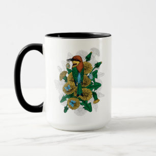 Taza La abeja come con el colgante dorado
