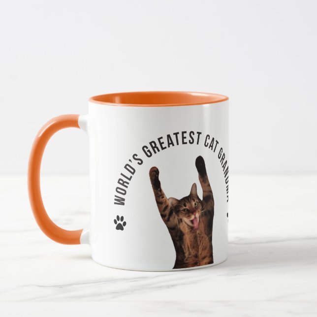 Taza La abuela más grande del gato del mundo (Izquierda)