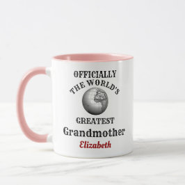 Taza La abuela más grande del mundo agrega tu nombre ab