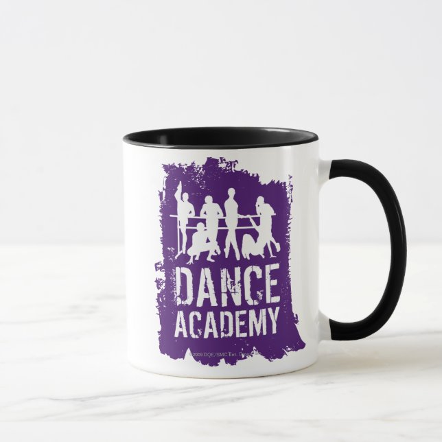 Taza La academia de la danza siluetea el logotipo (Derecha)