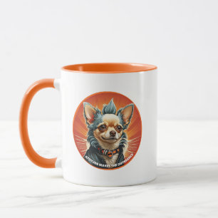 Taza La Actitud Marca la Diferencia chihuahua punk masc