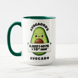 Taza La aguacate de la graciosa cute Avogadro